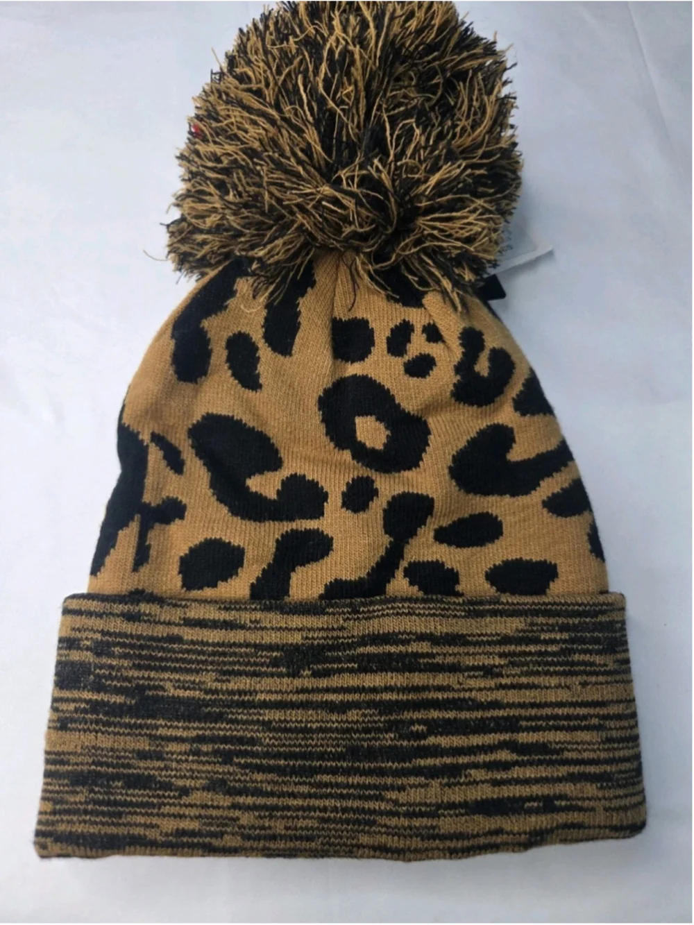 '47 Dallas Cowboys Women's Cuffed Pom Beanie Camel Black NWT #37